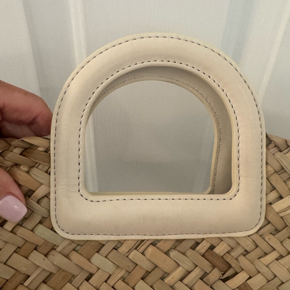 Madewell Mini Bucket Crossbody Bag in Handwoven Straw - Picture 5 of 12